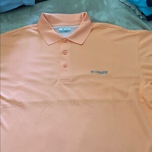 Columbia Men's Peach Polo Shirt